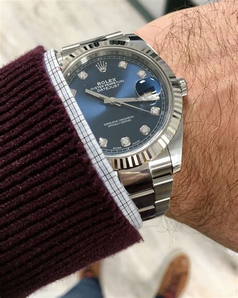 rolex datejust 41 blau